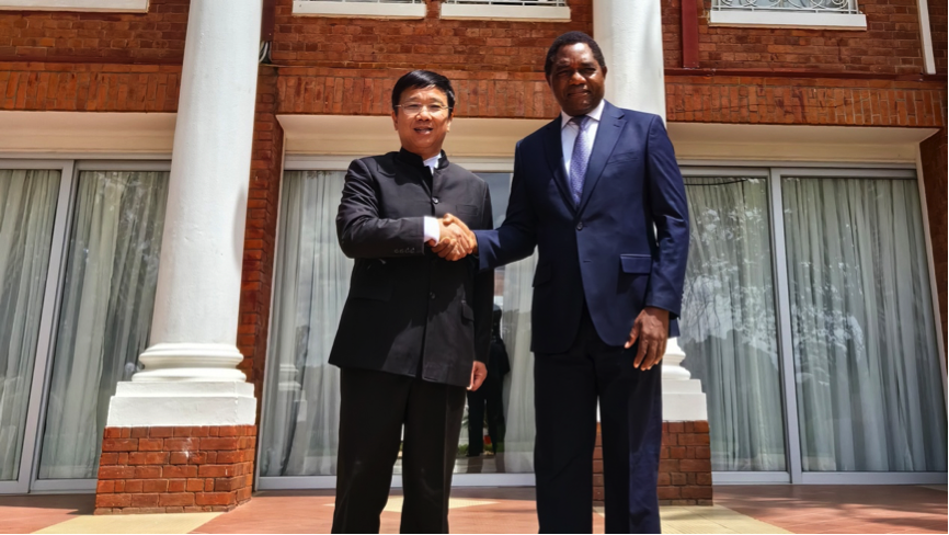 VSport-胜利资源董事长王平卫拜会赞比亚总统 希奇莱马并出席收购Kitumba铜矿股权签约仪式